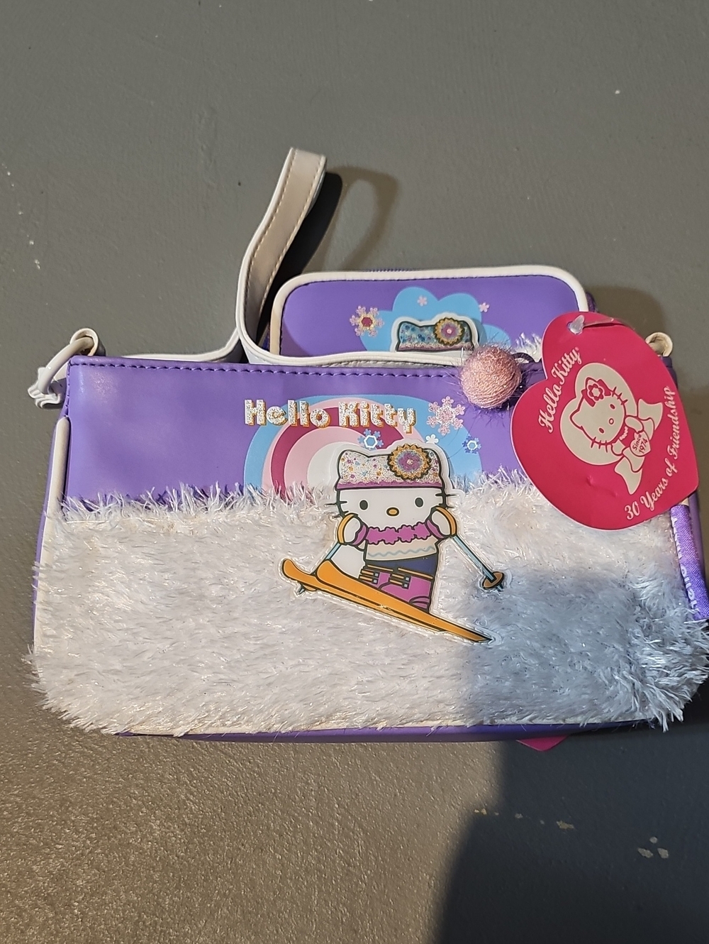 Hello Kitty 2004 Rare Shoulder Bag & Wallet "Years Of Friendship" NWT - Picture 11 of 16